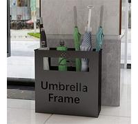 QHQQXN Umbrella Stands Umbrella Stand Hotel Large-Capacity 12 Grid Storage/Black/50 * 20 * 50Cm