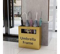 QHQQXN Umbrella Stands Umbrella Stand Hotel Large-Capacity 12 Grid Storage/Gold/50 * 20 * 50Cm