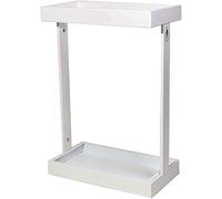 QHQQXN Umbrella Stands Umbrella Stand Household Hotel 12 Grids and 4 Hooks Detachable/White