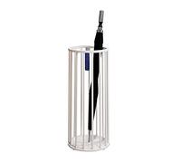 QHQQXN Umbrella Stands Umbrella Stand Umbrella Frame in Hotel Lobby of Domestic Corridor Beautiful Hollow Umbrella Bucket Waterproof and Antirust/Gold (White)