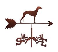 QHQQXN Veleta Artesanal con Adorno de Silueta de Animal, Montaje en Techo, Veleta, indicador de dirección del Viento, Escena de Granja, estaca de jardín, Herramienta de medición Profesional artística