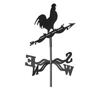QHQQXN Veleta clásica Europea Escena de Granja Estaca de jardín Veleta Indicador de dirección del Viento Indicador de dirección del Viento Soporte de Metal para Exteriores - Gallo