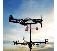 QHQQXN Veleta de Metal, Veleta de Acero Inoxidable para velero, Techo de Hierro al Aire Libre, jardín, decoración de Patio al Aire Libre, helicóptero Personalizado, Vela, Perro, Motocicleta, Veleta
