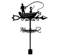 QHQQXN Veleta de Zorro para jardín, Veleta de Viento para jardín, indicador de dirección del Viento, Veleta de Metal para jardín, Techo, cobertizo, Patio, Granero, decoración al Aire Libre