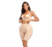 QHQQXN Women Boyshort Padded Pants Hip Enhancer Shapewear Knickers Buttocks Control with Lightweight and Breathable Pad,A-Medium