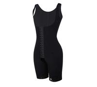 QHQQXN Women Waist Trainer Slim Zipper and Hook Shapewear Open Bust Corset Bodysuit