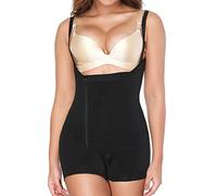 QHQQXN Womens Bodysuit Shapewear Full Body Shaper Zipper Tummy Control Slimmer Abdomen Corset