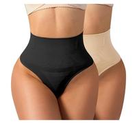 QHQQXN Women's Seamless Thong Shapewear For Women Tummy Control Body Shaper Panties Girdle