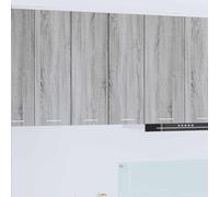 Qhsynaptor Armario colgante de color antracita Sonoma y blanco puro de madera, 30 x 31 x 80 cm, incluye 1 puerta, adecuado para almacenamiento de encimeras, utensilios de cocina y vajilla