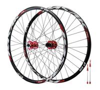 QHYRZE 26" 27,5" 29" Juego De Ruedas Bicicleta De Montaña Freno De Disco Rueda MTB Ultraligeras Llanta De Aleación De Aluminio 32H Delantera 100mm Trasera 135mm QR, para Cassette 7-12s(Rot,29'')