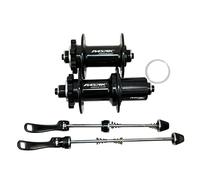 QHYRZE Bicycle Hubs MTB Disc Brake Hub 24 28 32 H 5 Rodamientos Sellados Liberación Rápida Front 100mm Rear 135mm MTB Hub Hubs for 7 8 9 10 11 12 Velocidades(Black 28H)