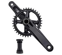 QHYRZE Bielas De Bicicleta De Montaña MTB Integradas Huecas 170/175mm Juego De Brazo De Manivela 32T/34T/36T/38T Plato Único 9-12 Velocidades(170mm,32T)