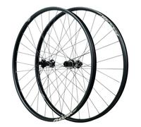 QHYRZE Boost Juego De Ruedas Bicicleta De Montaña 26/27,5/29'' Eje Pasante Delantera 15x110mm Trasera 12x148mm Rueda MTB 28H Llanta Center Lock Freno De Disco, para Cassette De 7-12s(Black,29'')
