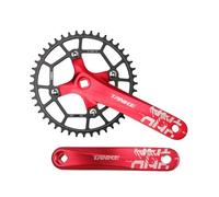QHYRZE Juego De Bielas Cónicas Cuadradas For Bicicleta De Montaña 170mm Juego De Brazo De Manivela 32T-44T Plato Único 8-12 Velocidades(Rot,44T)