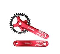 QHYRZE Juego De Bielas Cónicas Cuadradas For Bicicleta De Montaña 170mm Juego De Brazo De Manivela 32T-44T Plato Único 8-12 Velocidades(Rot,32T)