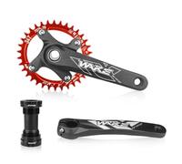QHYRZE Juego De Bielas De Bicicleta De Montaña 170mm Hueco Integrado MTB Juego De Bielas 32T/34T/36T Plato Ovalado(Rot,38T)