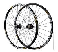 QHYRZE Juego De Ruedas con Freno De Disco para Bicicleta De Montaña 26/27,5/29'' Boost Ruedas MTB Eje Pasante Delantera 15x110mm Trasera 12x148mm 32H Llanta, para Cassette De 7-12s(Gold,27.5'')