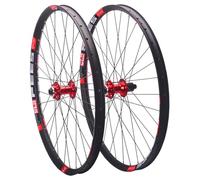 QHYRZE Juego De Ruedas para Bicicleta De Montaña 26/27,5/29'' Boost Rueda MTB MS 12s Eje Pasante Delantera 15x110mm Trasera 12x148mm Freno De Disco Llanta De Aleación De Aluminio 32H(Rot,29'')
