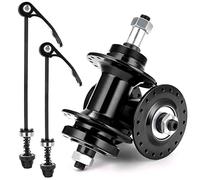 QHYRZE MTB Buje para Bicicleta 36 Agujeros Liberación Rápida Aleación De Aluminio Freno De Disco MTB Bike Hubs Cubo Giratorio para 5 6 7 8 Velocidad(Black 36H)