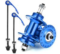 QHYRZE MTB Buje para Bicicleta 36 Agujeros Liberación Rápida Aleación De Aluminio Freno De Disco MTB Bike Hubs Cubo Giratorio para 5 6 7 8 Velocidad(Blue 36H)