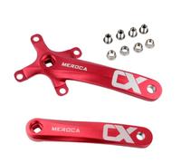 QHYRZE Platos Y Bielas BTT Square Taper 170mm Juego De Bielas Platos Y Bielas 8-11 Single Speed(Rot)