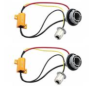 QHYXT 2 Uds Enchufe De Bombilla Automático 1156 BA15S BAU15S P21w Led Canbus Py21w Decodificador De Cancelador De Coche Resistencia De Carga 12V 25W Sin Parpadeo,1156 Base
