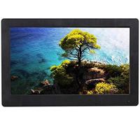 QHYXT Marco de Fotos Digital de Madera de 10.1 Pulgadas, 1280X800 Full HD 16: 9 IPS Display Vertical o Horizontal Stand Auto-Rotate Share, Support USB and SD Card