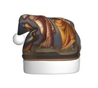 QHZLY A Divine Frescoes - Sombrero de Navidad para adultos, accesorio de fiesta de felpa para festivales y eventos