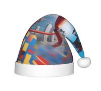 QHZLY A Thrill Seeker - Sombrero de Papá Noel para niños, accesorio de disfraz de poliéster esponjoso