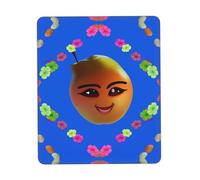 QHZLY Alfombrilla de mouse con borde de goma de varios tamaños, diseño de pera amarilla sonriente, 8.3 x 10.3 pulgadas, para oficina, juegos, estudio, escritorio, consola portátil