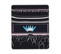 QHZLY Alfombrilla de ratón con borde de goma para concierto nocturno, varios tamaños, 10 x 12 pulgadas, para oficina, juegos, estudio, escritorio, consola portátil