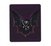 QHZLY Black Ghost Bat - Alfombrilla de mouse con borde de goma de varios tamaños, 10 x 12 pulgadas, para oficina, juegos, estudio, escritorio, consola portátil
