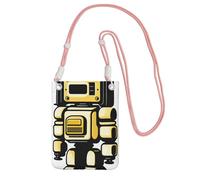QHZLY Bolso bandolera retro para teléfono móvil, color negro, con correa ajustable, para mujer, a la moda, conveniente, Pink, Talla única