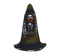 QHZLY Capa larga con capucha de arañas tropicales de la selva tropical, talla L, para adolescentes, cosplay, baile de máscaras, disfraz de escenario, cómic-con, carnaval, juego de rol