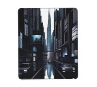 QHZLY Dark Future - Alfombrilla de mouse con borde de goma de varios tamaños de 7.9 x 9.5 pulgadas para oficina, juegos, estudio, escritorio, consola portátil
