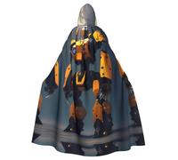 QHZLY Disfraz de Halloween Robots at War con capucha para adultos, para bailes de máscaras, fiestas temáticas, actuaciones escénicas