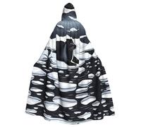 QHZLY Disfraz de Halloween Seals on Ice con capucha para adultos, para bailes de máscaras, fiestas temáticas, actuaciones escénicas