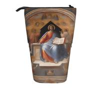 QHZLY Estuche ajustable Divine Frescoes con cremallera, portátil de gran capacidad de almacenamiento para artículos de papelería