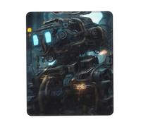 QHZLY Future Robot - Alfombrilla de mouse con borde de goma de varios tamaños, 7.9 x 9.5 pulgadas, para oficina, juegos, estudio, escritorio, consola portátil