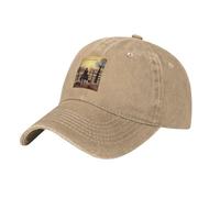 QHZLY Gorra de béisbol de mezclilla lavada con crónicas vaqueras, unisex, transpirable, ligera, para viajes al aire libre, natural, Talla única