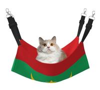 QHZLY Hamaca de terciopelo con bandera de Mauritania L para mascotas pequeñas, cómoda y transpirable para gatos, conejos, hurones