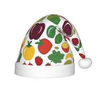 QHZLY Happy Living Holiday - Gorro de Papá Noel para niños, de poliéster, accesorio de disfraz