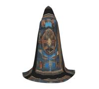 QHZLY Holy Visions - Capa larga con capucha para adolescentes, disfraz de cosplay para cosplay, cosplay, escenario, cómic-con, carnaval, juego de rol