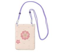 QHZLY Little Pink Cherry Blossoms - Bolso cruzado para teléfono móvil, con correa ajustable, para mujer, a la moda, conveniente, Purple, Talla única