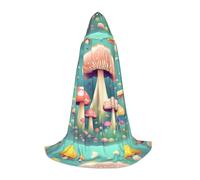 QHZLY Pretty Little Mushrooms - Capa larga con capucha para adolescentes, para cosplay, baile de máscaras, disfraz de carnaval, juego de rol