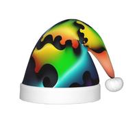 QHZLY Puzzle qui se dispersent - Gorro de Papá Noel para niños, de poliéster, accesorio de disfraz