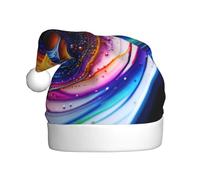 QHZLY Scribble Art to the Pap - Sombrero de Navidad para adultos, accesorio de fiesta de vacaciones de felpa para festivales y eventos