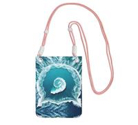QHZLY Sea of Love - Bolso bandolera para teléfono móvil con correa ajustable para mujer, a la moda, conveniente, Pink, Talla única