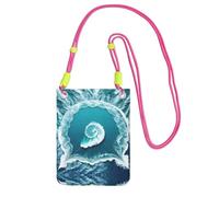 QHZLY Sea of Love - Bolso bandolera para teléfono móvil con correa ajustable para mujer, a la moda, conveniente, fucusia, Talla única
