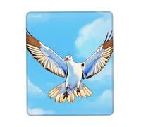 QHZLY Seagulls in flight - Alfombrilla de ratón con borde de goma de varios tamaños, 10 x 12 pulgadas, para oficina, juegos, estudio, escritorio, consola portátil